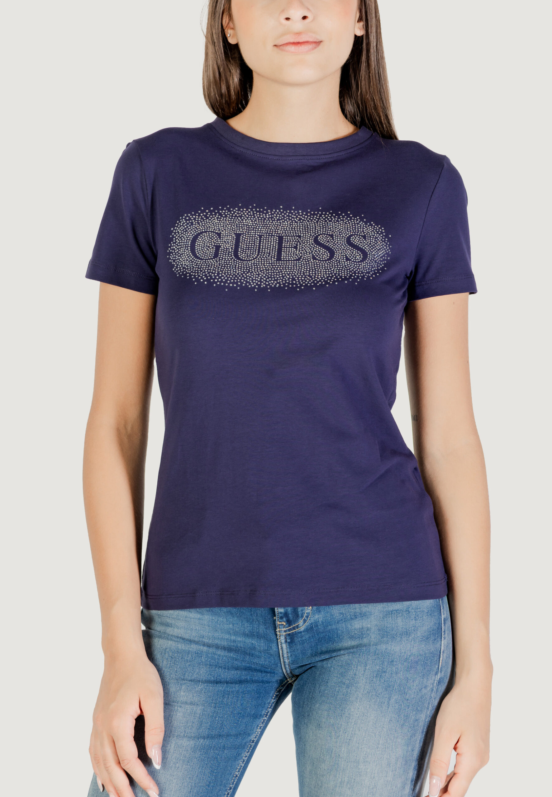 T-shirt Guess Active ingrid ss t-shirt Blu - Foto 2
