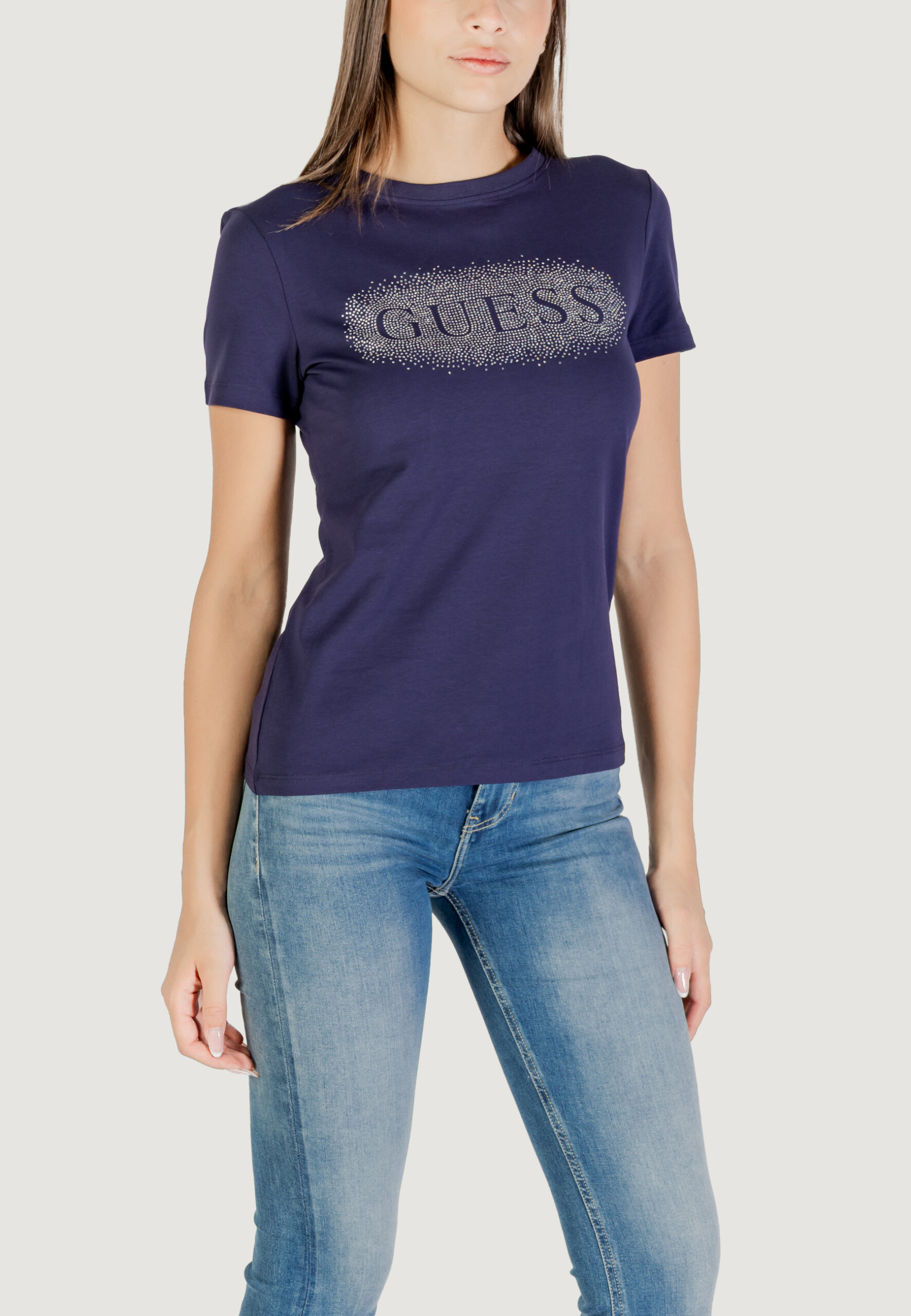 T-shirt Guess Active ingrid ss t-shirt Blu - Foto 3