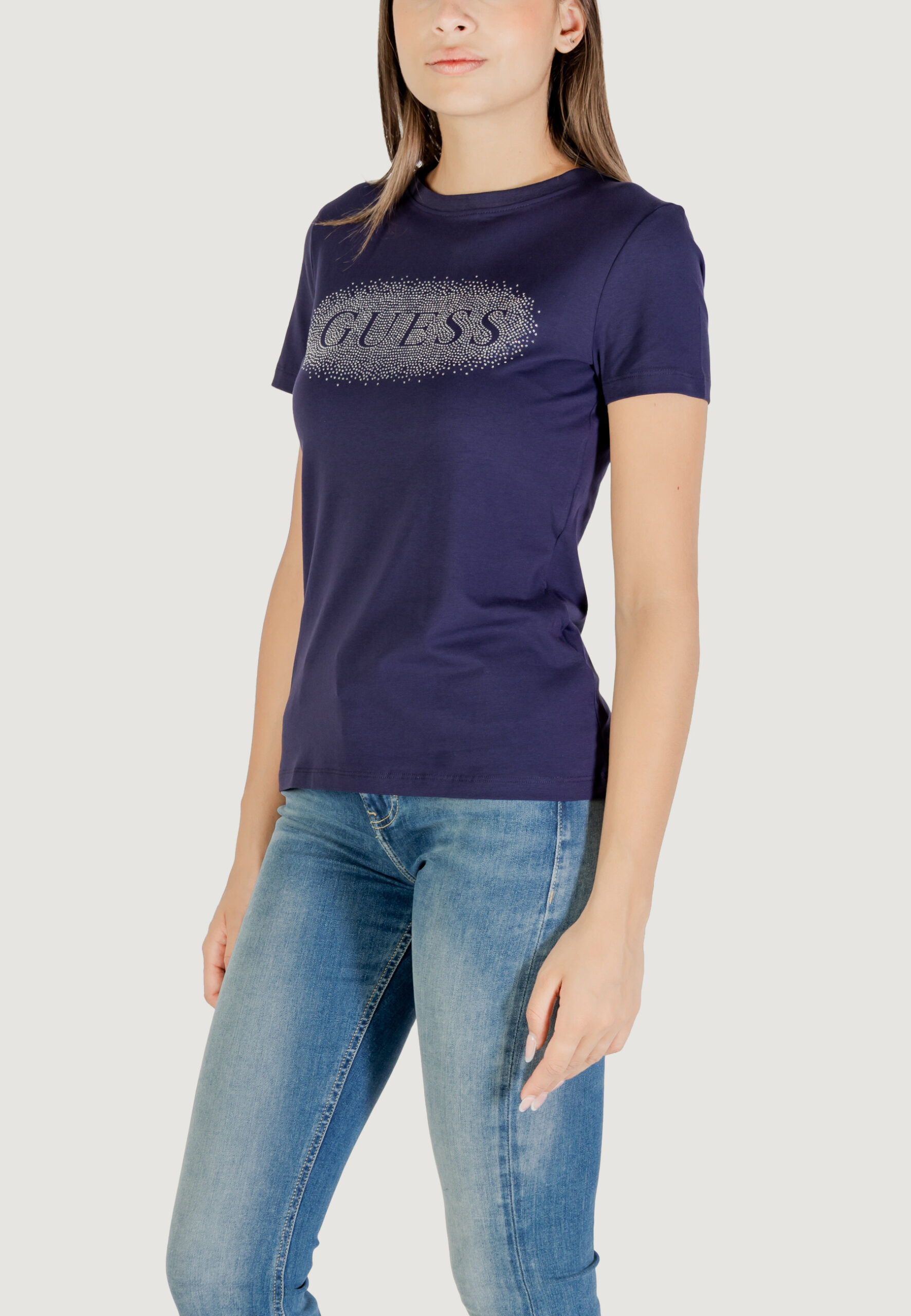 T-shirt Guess Active ingrid ss t-shirt Blu - Foto 4