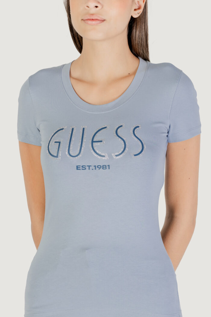 T-shirt Guess cn ss guess logo tee Indigo