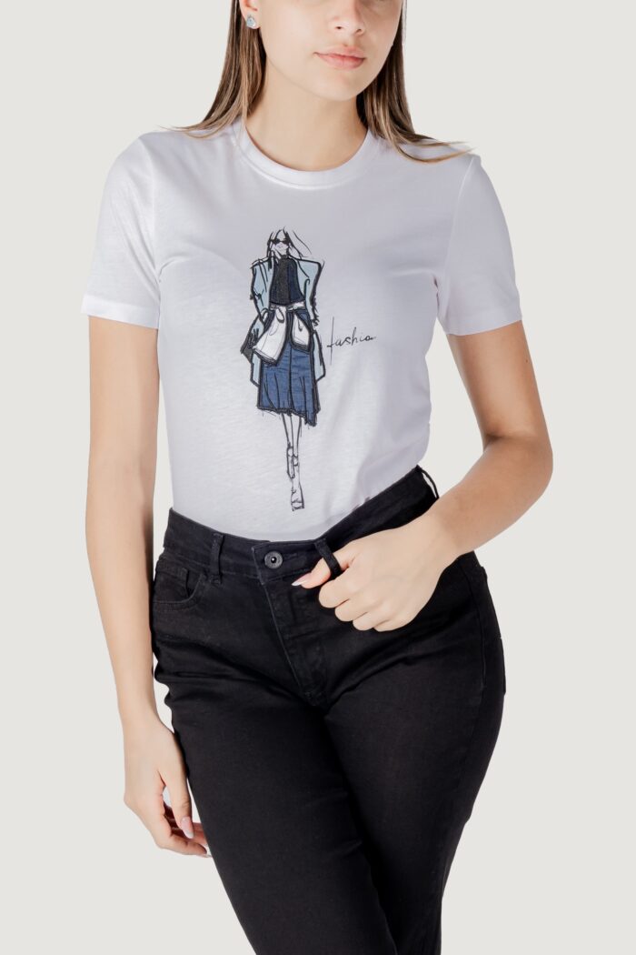 T-shirt Only onlemma life reg s/s lady top box jrs Latte