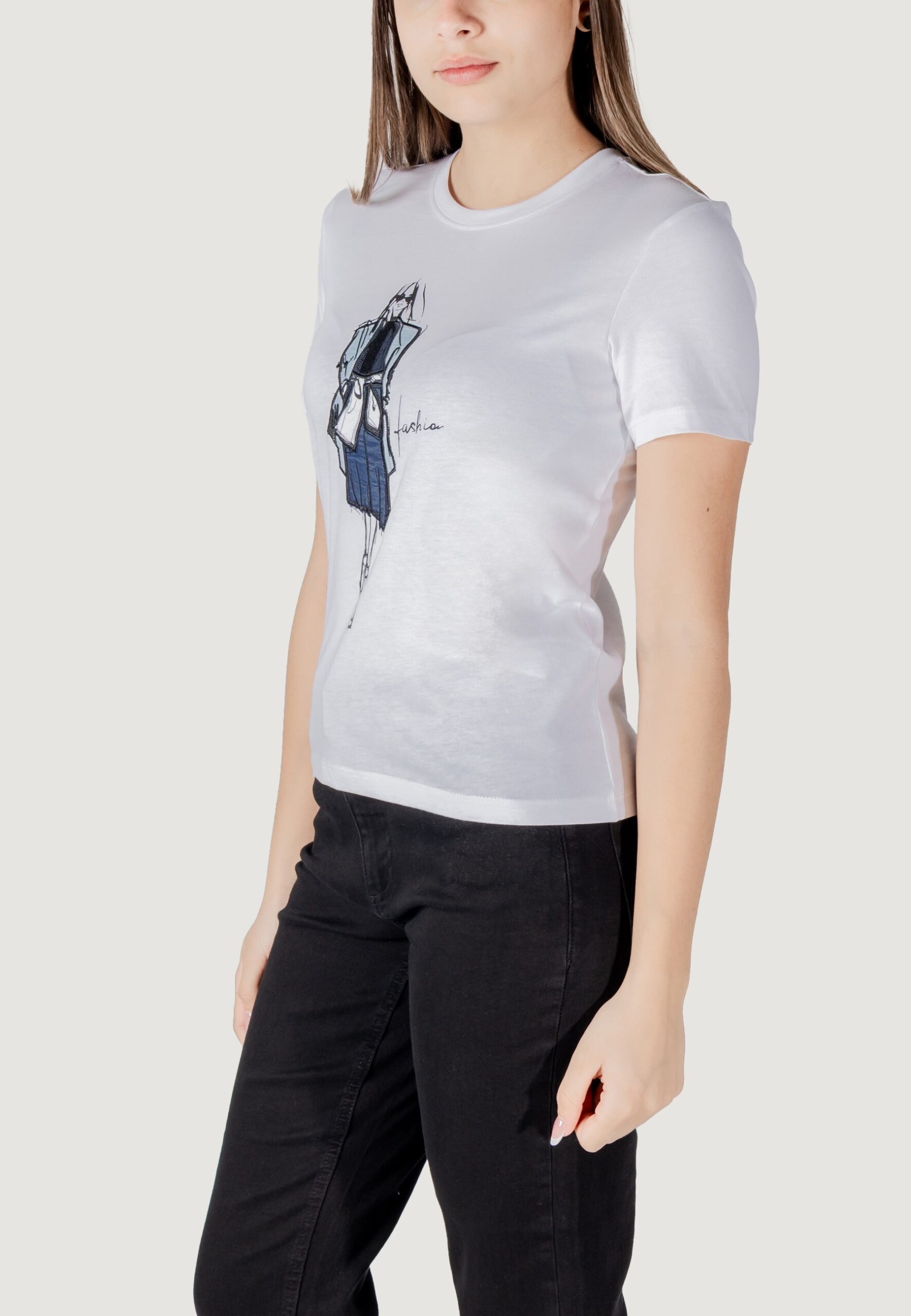 T-shirt Only onlemma life reg s/s lady top box jrs Latte - Foto 2