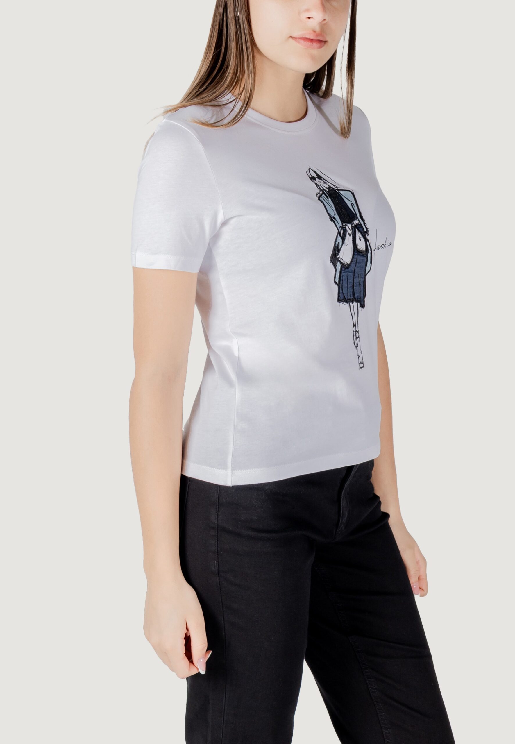 T-shirt Only onlemma life reg s/s lady top box jrs Latte - Foto 3