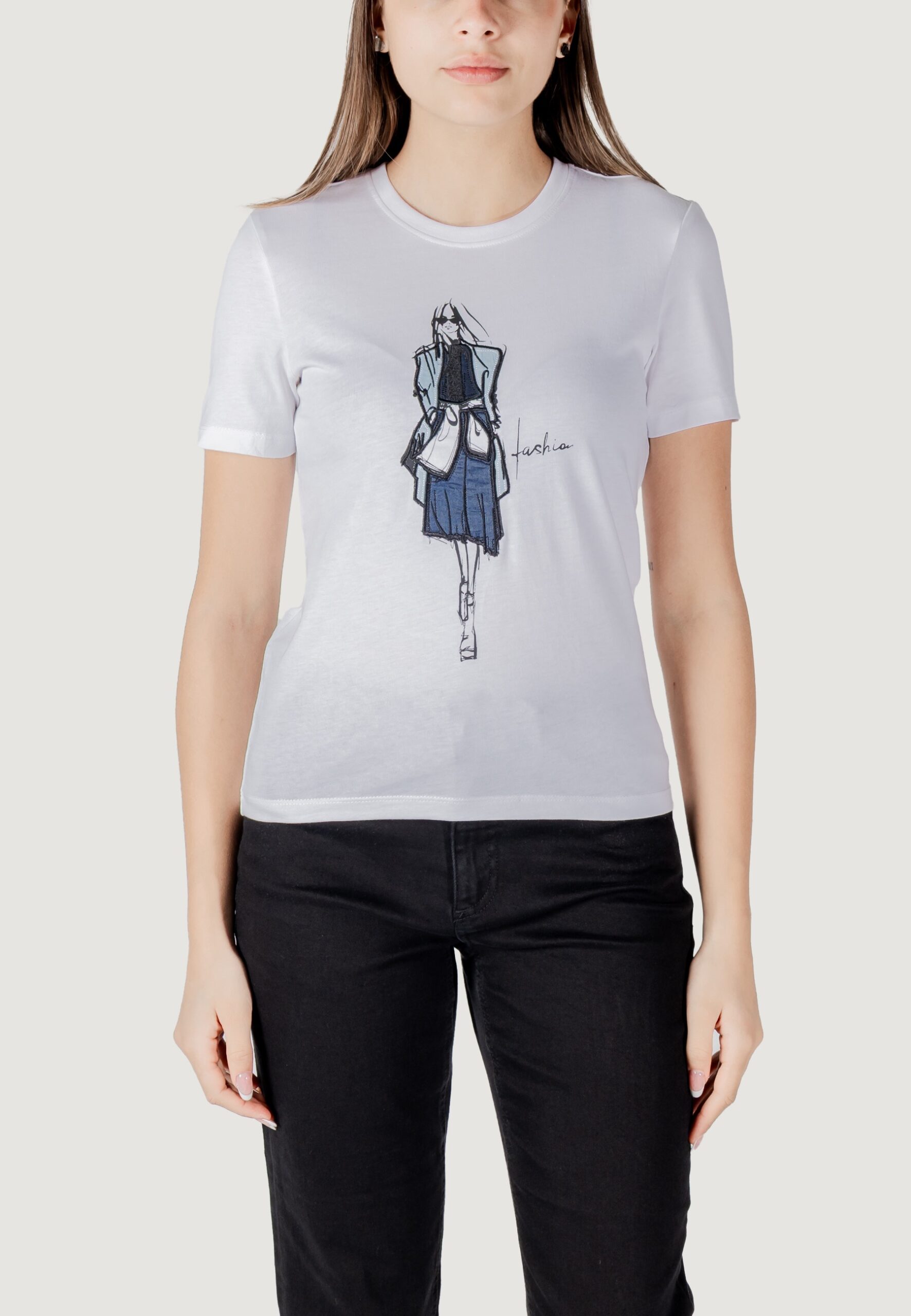 T-shirt Only onlemma life reg s/s lady top box jrs Latte - Foto 5