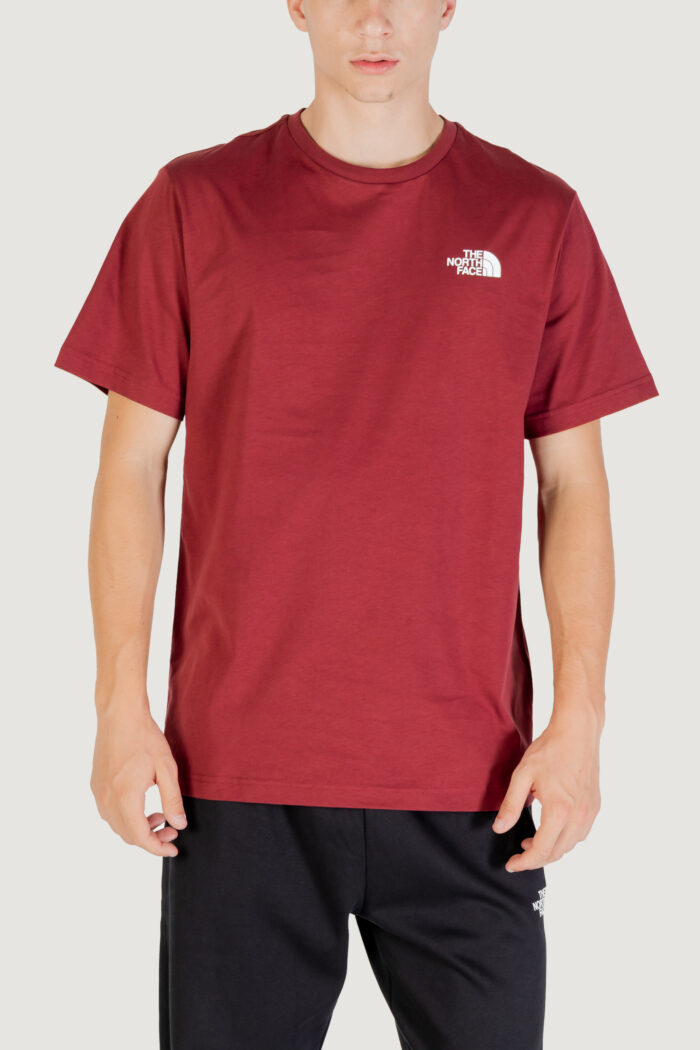 T-shirt THE NORTH FACE m ss box nse tee Bordeaux