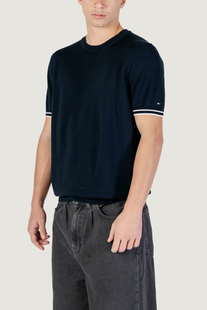 T-shirt Tommy Hilfiger dc tipping stripe t- Blue scuro