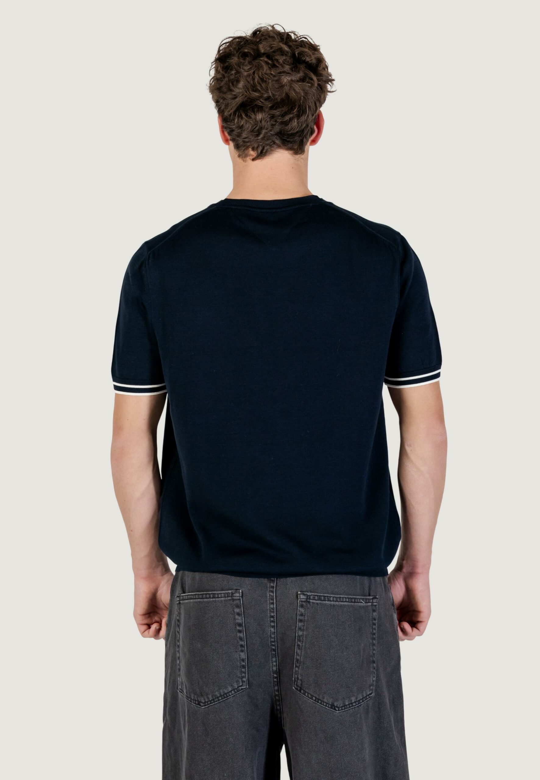 T-shirt Tommy Hilfiger dc tipping stripe t- Blue scuro - Foto 5