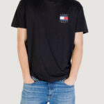 T-shirt Tommy Hilfiger Jeans tjm reg flag graph b Nero - Foto 1
