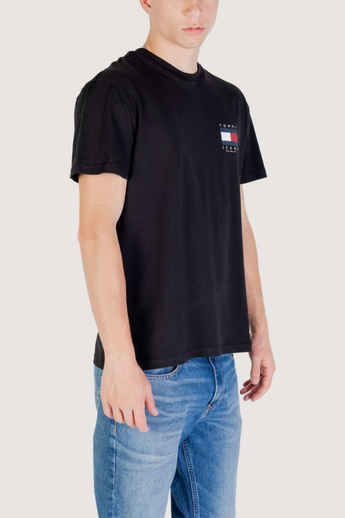 T-shirt Tommy Hilfiger Jeans tjm reg flag graph b Nero