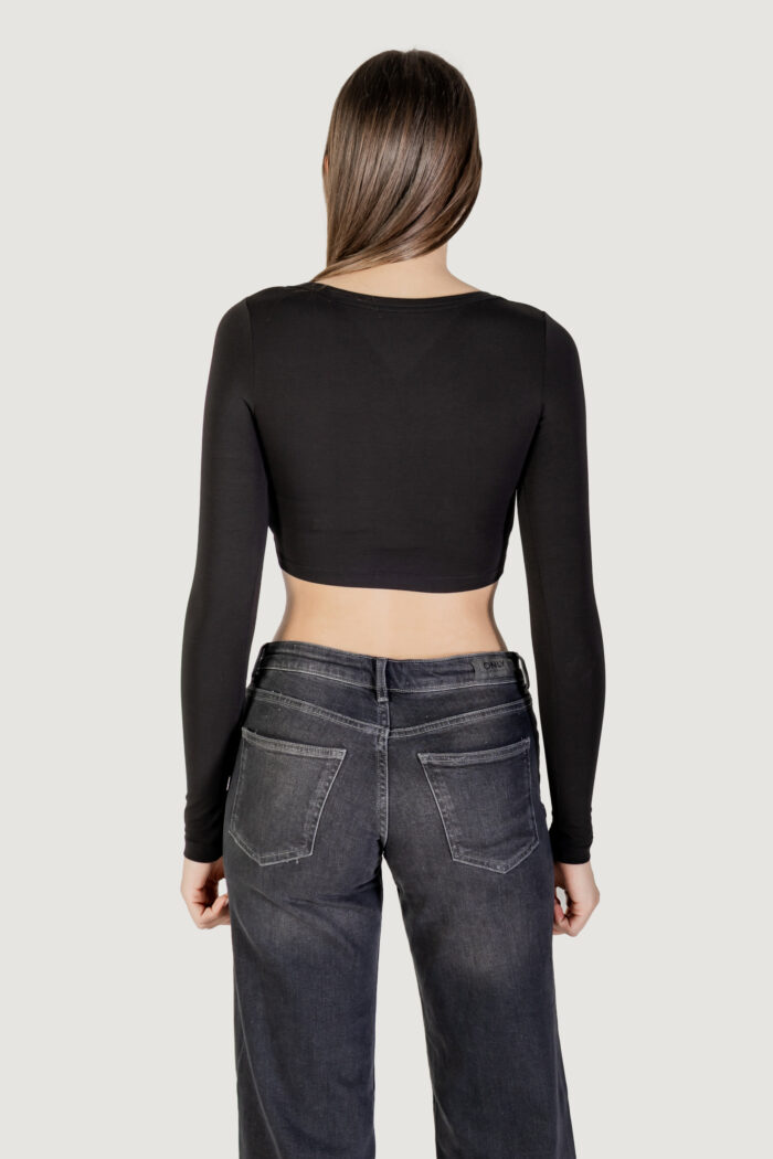 T-shirt Tommy Hilfiger Jeans tjw slim sp crp line Nero