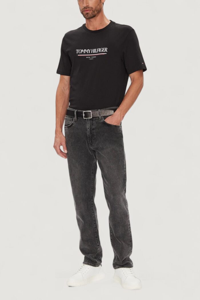 T-shirt Tommy Hilfiger brand love hilfiger Nero