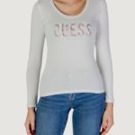 T-shirt manica lunga Guess ls cn python logo Bianco - Foto 1