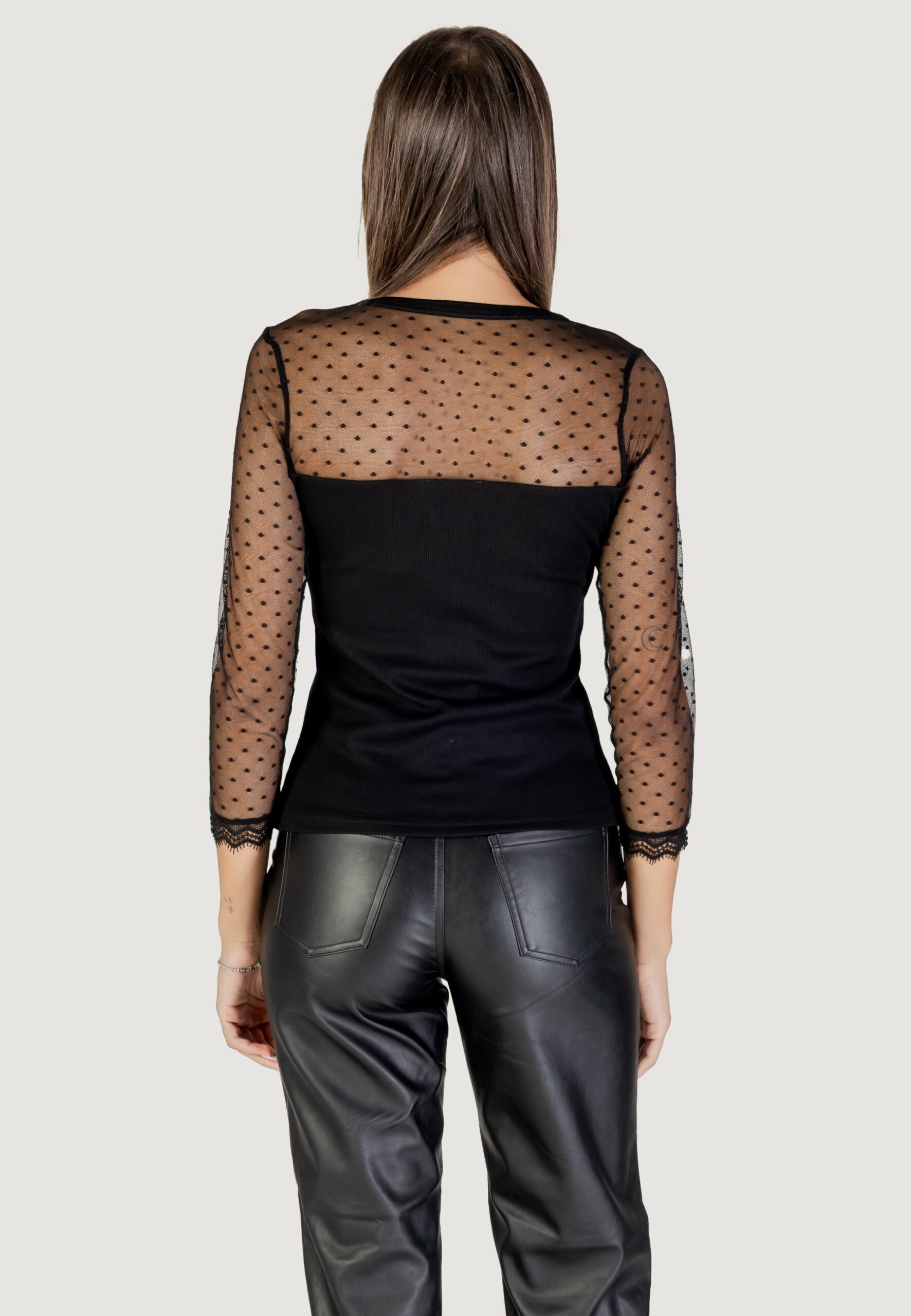 T-shirt manica lunga Morgan De Toi Nero - Foto 4