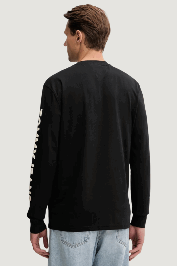 T-shirt manica lunga Tommy Hilfiger Jeans tjm reg pop col nw c Nero