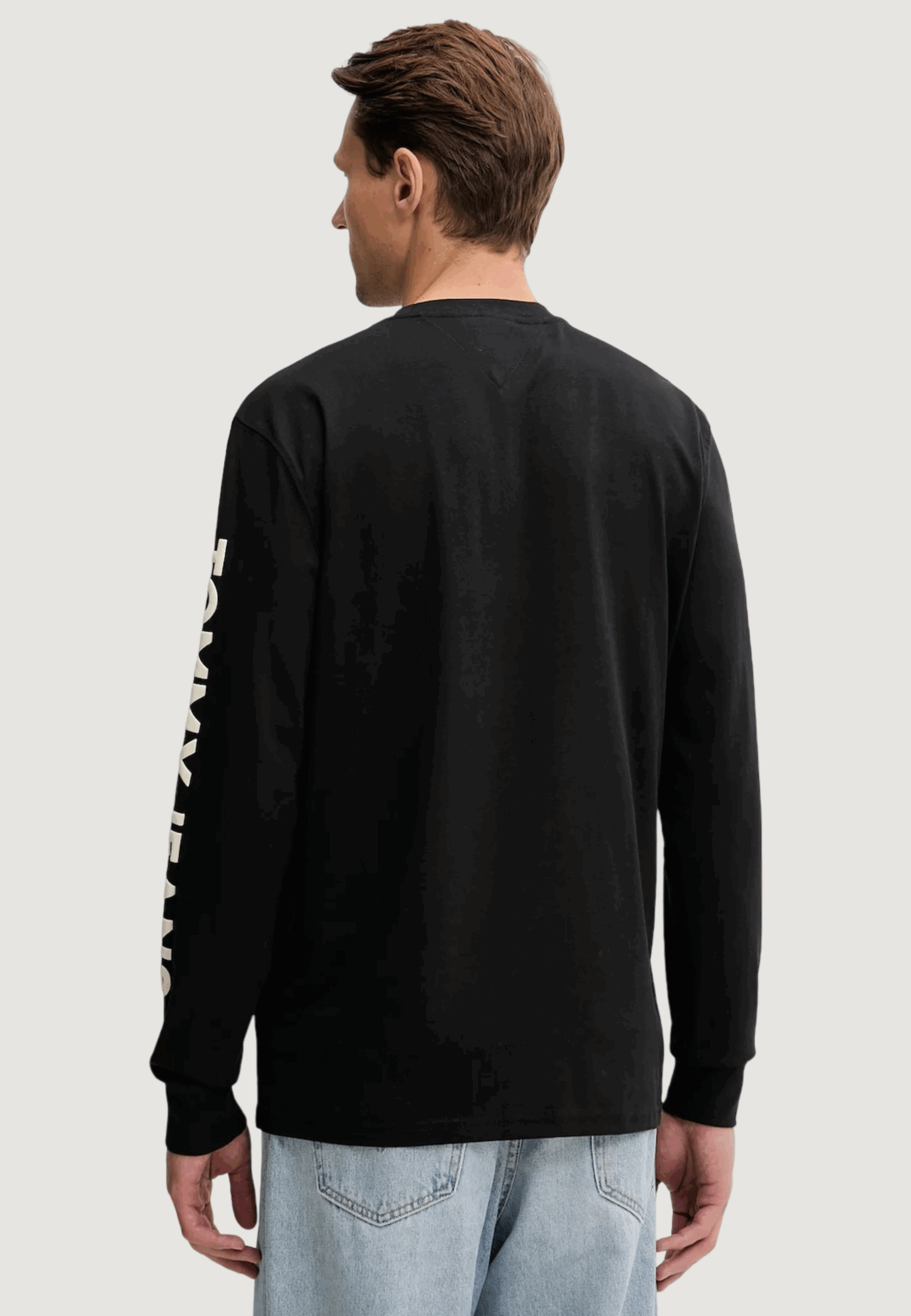 T-shirt manica lunga Tommy Hilfiger Jeans tjm reg pop col nw c Nero - Foto 2