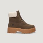 Anfibi TIMBERLAND mid warm waterproof boot Marrone Scuro - Foto 1