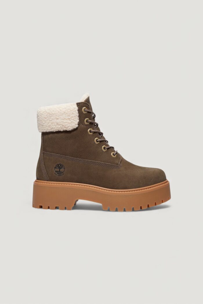 Anfibi TIMBERLAND mid warm waterproof boot Marrone Scuro