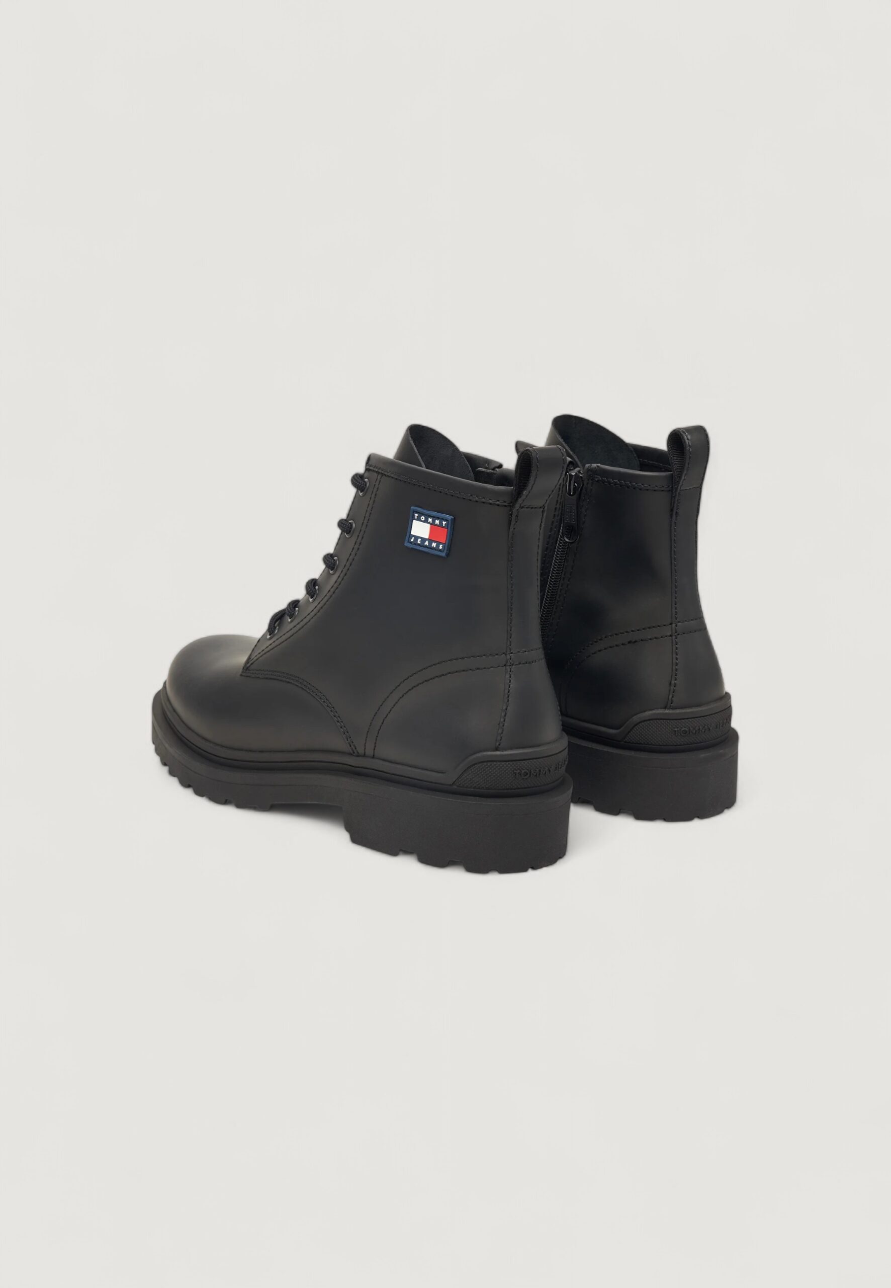 Anfibi Tommy Hilfiger Jeans tjm lace up rubberiz Nero - Foto 3