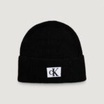 Berretto Calvin Klein Jeans seasonal patch beanie Nero - Foto 1