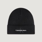 Berretto Calvin Klein Jeans mono logo embro beanie Nero - Foto 1