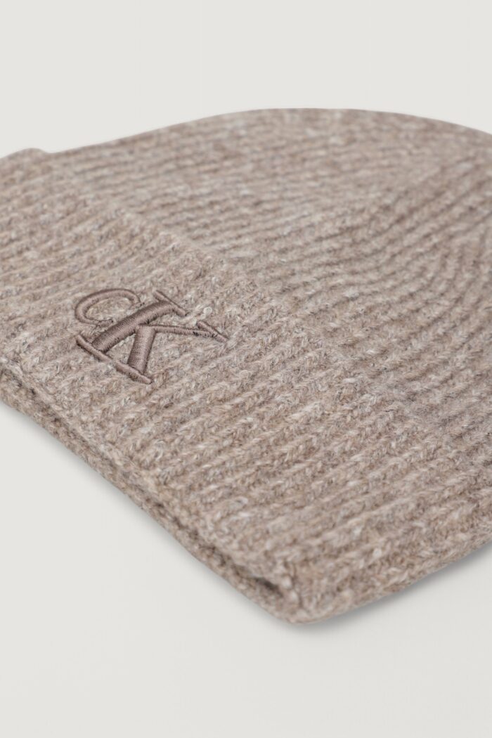 Berretto Calvin Klein thick embroidery Terra – Fango