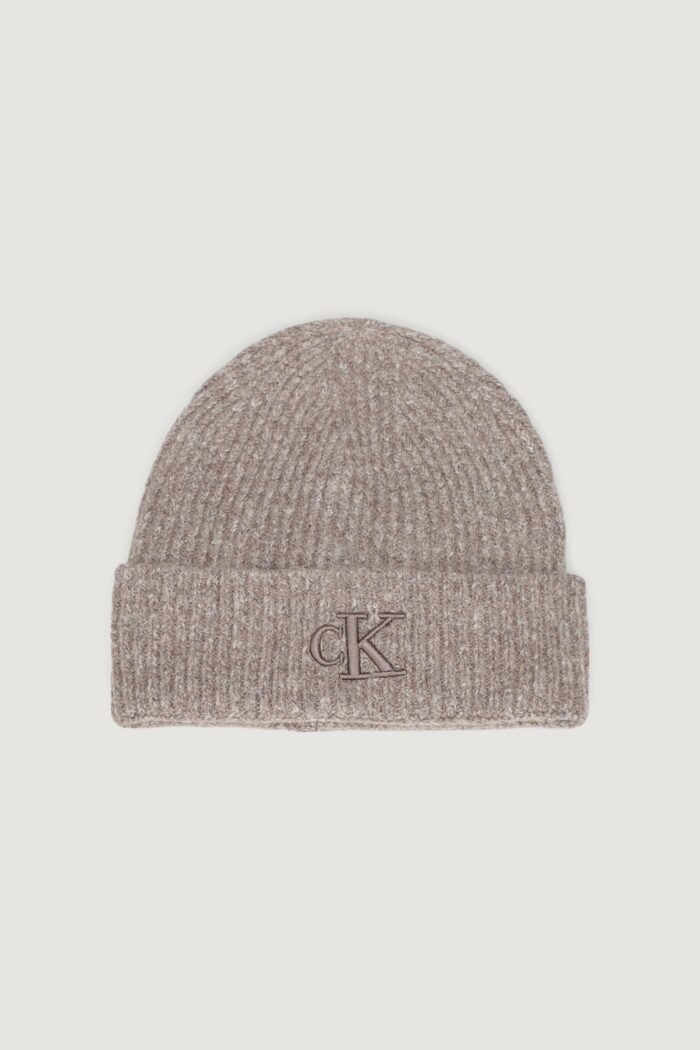 Berretto Calvin Klein thick embroidery Terra – Fango