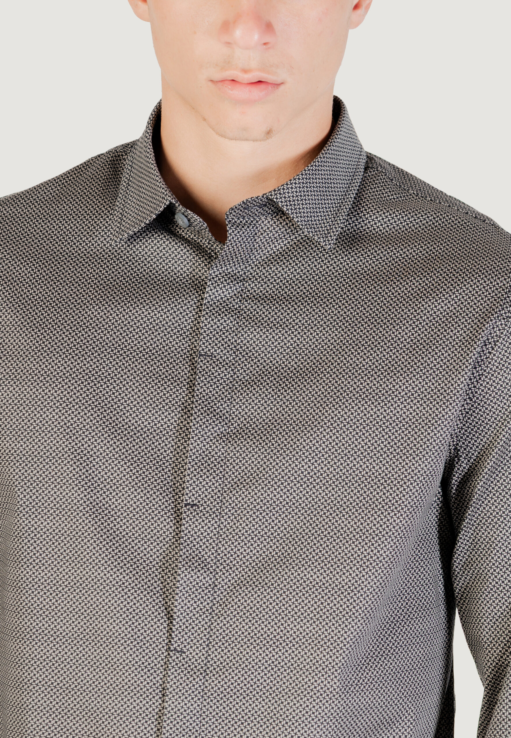 Camicia manica lunga Armani Exchange Blue scuro - Foto 2