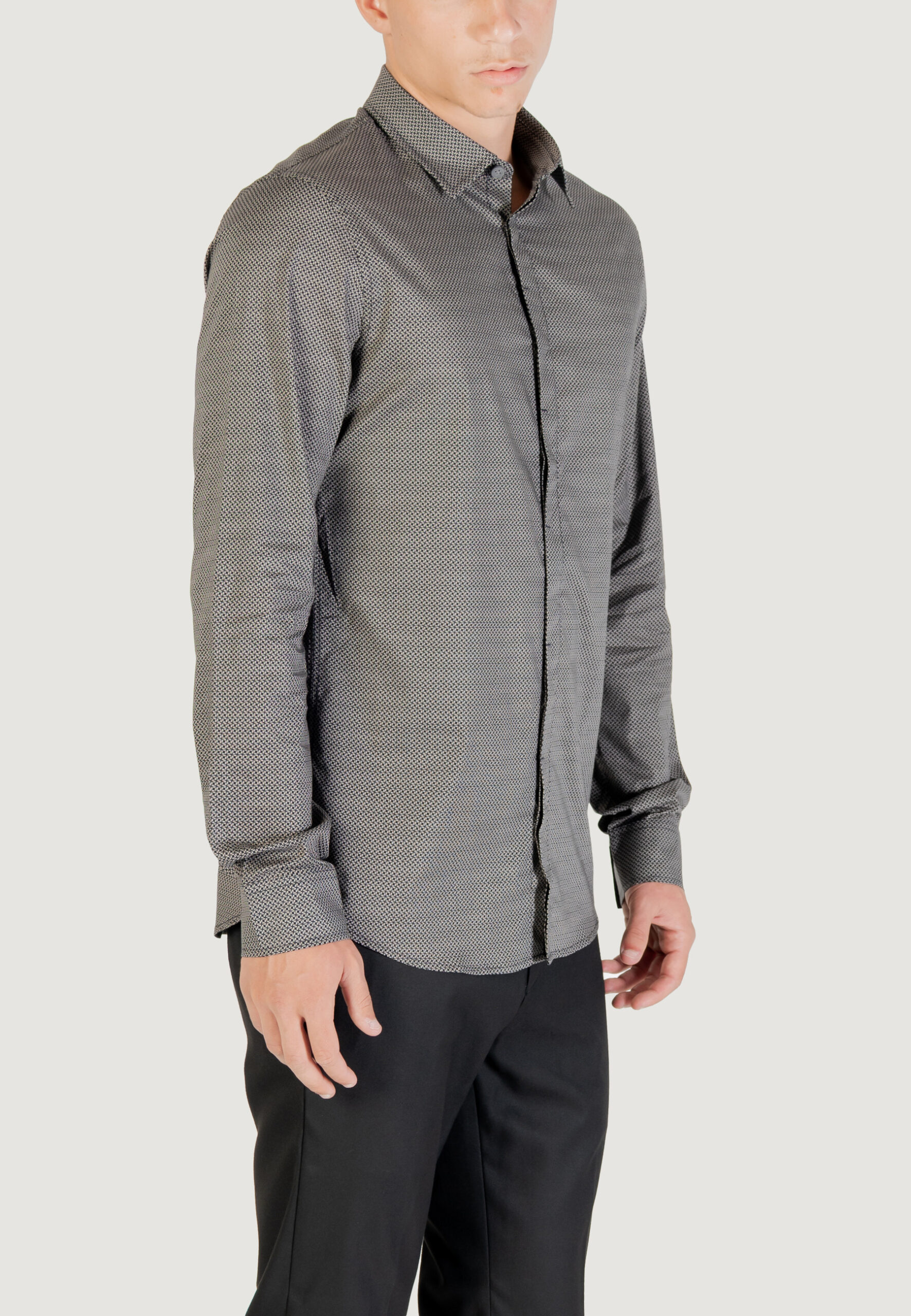 Camicia manica lunga Armani Exchange Blue scuro - Foto 3