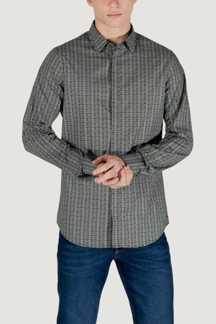 Camicia manica lunga Armani Exchange Nero