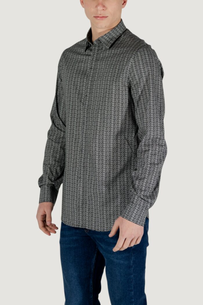 Camicia manica lunga Armani Exchange Nero