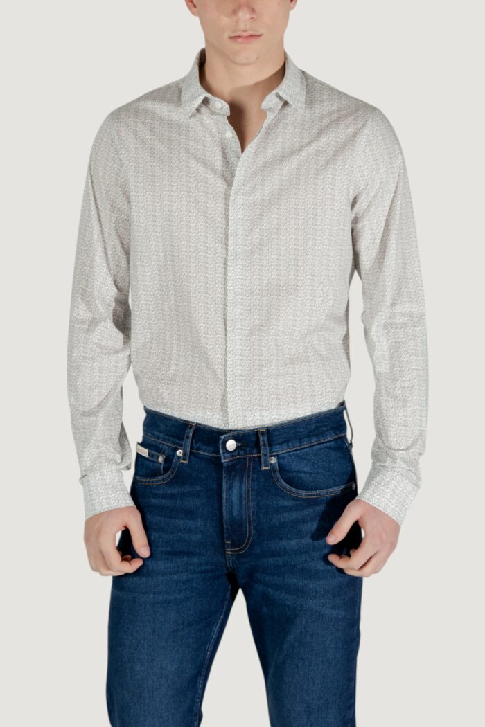 Camicia manica lunga Armani Exchange Panna