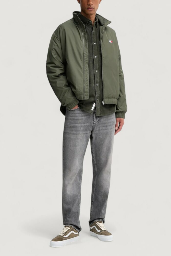 Camicia manica lunga Tommy Hilfiger Jeans tjm reg baby cord sh Verde