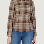 Camicia manica lunga Jacqueline de Yong jdymaddie l/s fitted check shirt wvn Beige scuro - Foto 1