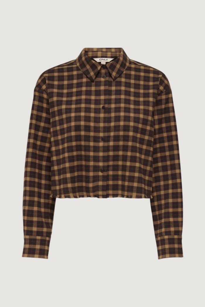 Camicia manica lunga Only onlcat life l/s check shirt pnt Caffe’
