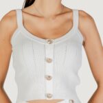 Canotta Guess sl emmie tank top swtr Panna - Foto 1