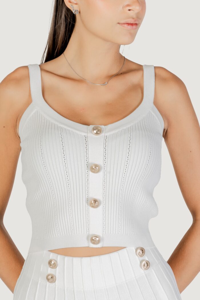 Canotta Guess sl emmie tank top swtr Panna
