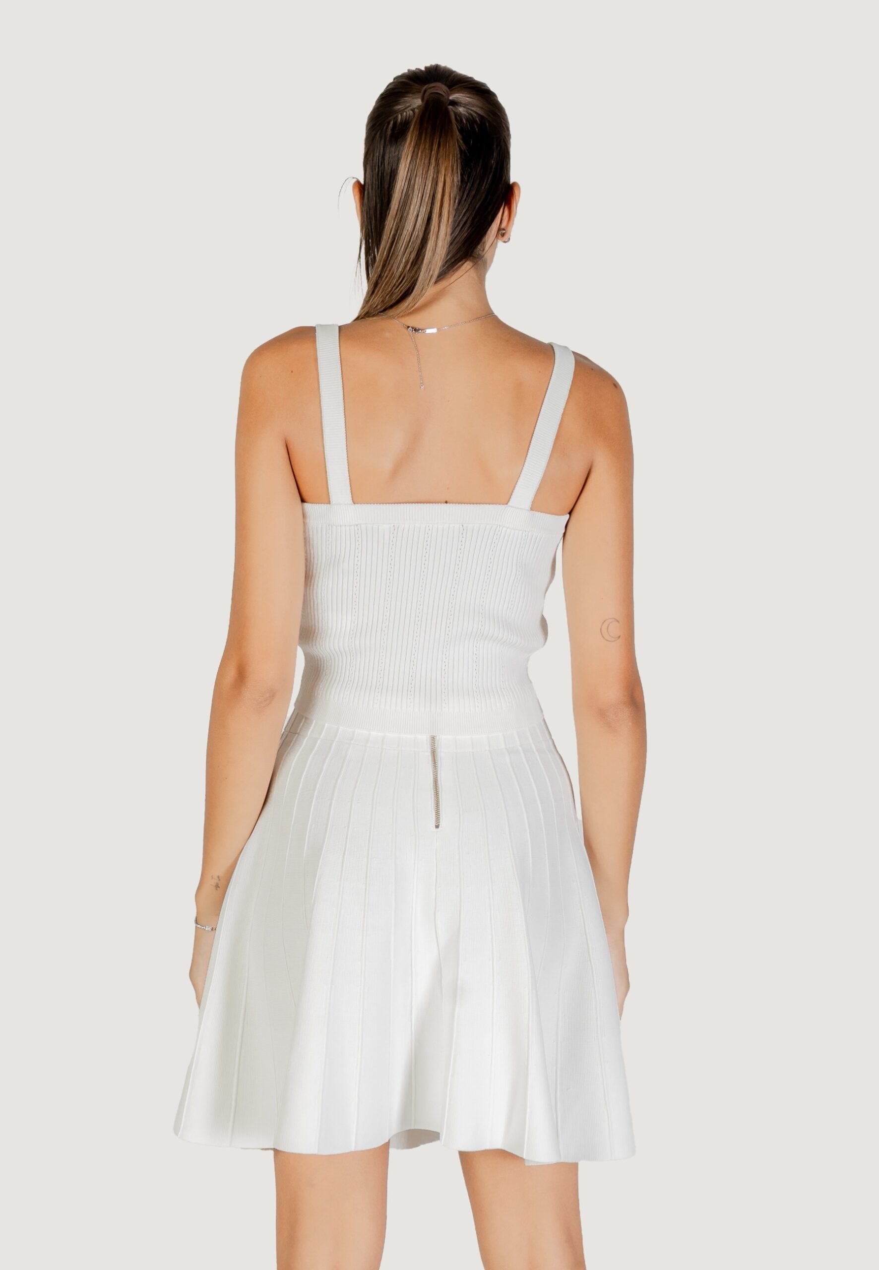 Canotta Guess sl emmie tank top swtr Panna - Foto 2