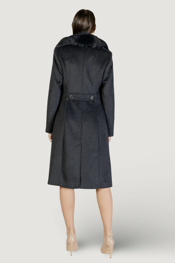 Cappotto Guess karole fur collar coat Antracite