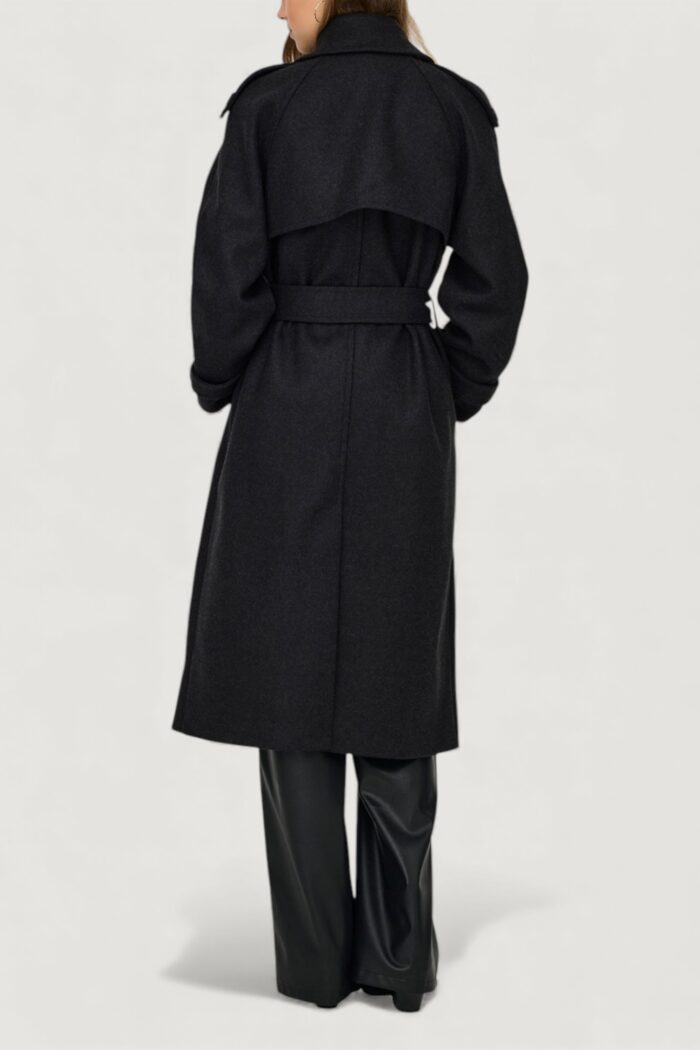 Cappotto Only onldear-trillion long belt coat pnt noos Antracite