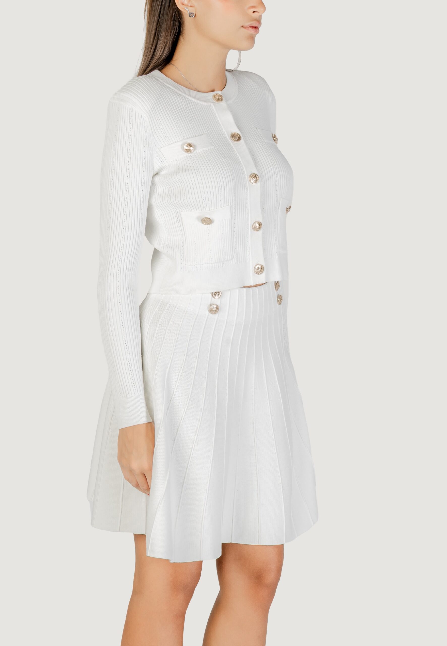 Cardigan Guess ls cn emmie cardi swtr Panna - Foto 5