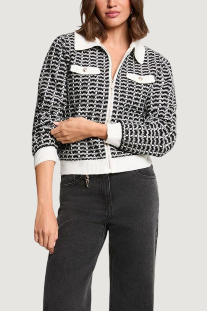 Cardigan Morgan De Toi  Nero – Bianco