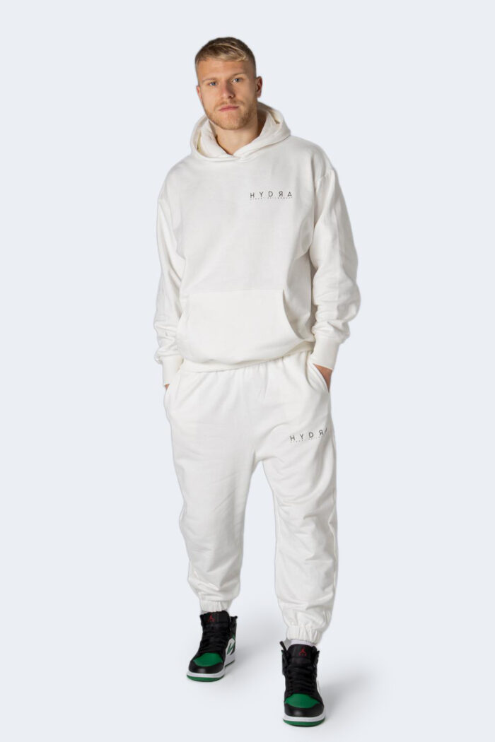 Tuta Hydra Clothing stampa logo Panna