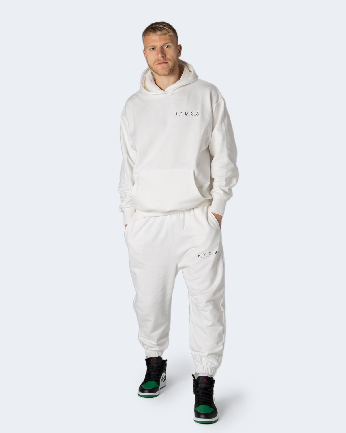 Tuta Hydra Clothing stampa logo Panna - Foto 1