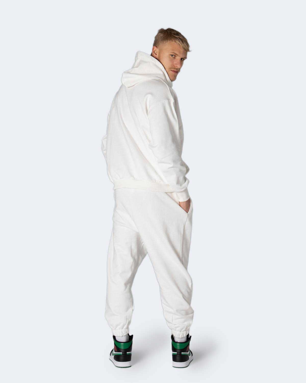 Tuta Hydra Clothing stampa logo Panna - Foto 2