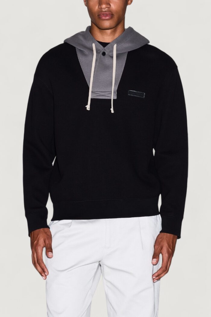 Felpa con cappuccio Armani Exchange Nero