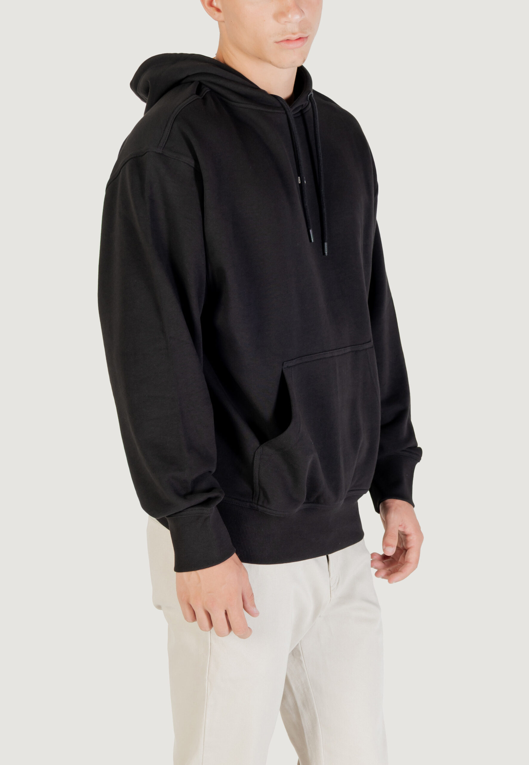 Felpa con cappuccio Boss wesmallhood 10244192 01 Nero - Foto 3