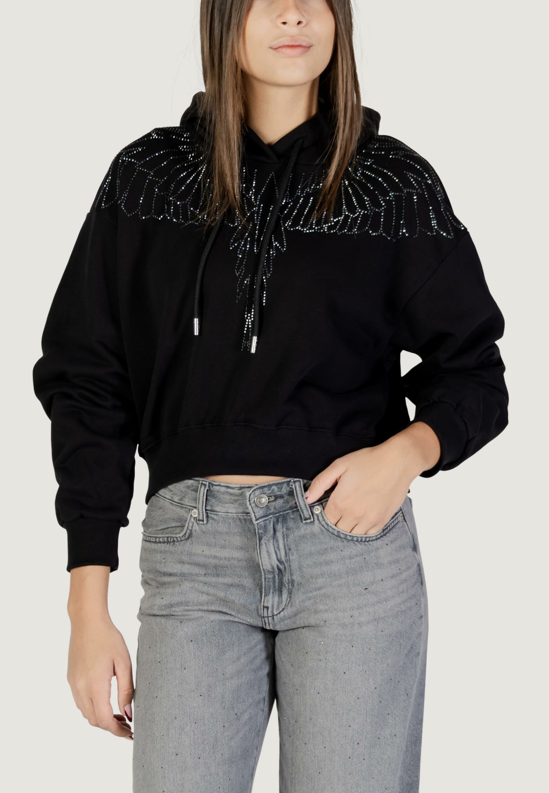 Felpa con cappuccio COUNTY OF MILAN Nero - Foto 5