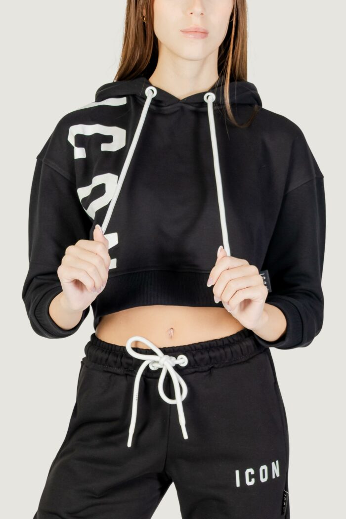 Felpa con cappuccio Icon Nero