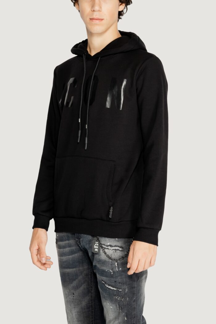 Felpa con cappuccio Icon Nero