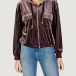 Felpa con cappuccio Liu-Jo felpa aperta Cioccolato - Foto 1